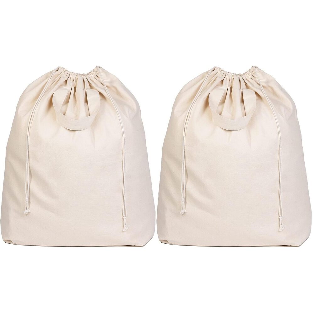 Canvas Laundry Bags - Extra Large, Heavy Duty, 100% Cotton Laundry Bag with